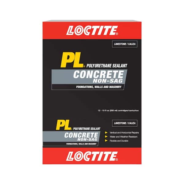 Loctite - PL Concrete Crack and Masonry 10 oz. Polyurethane Sealant Limestone Cartridge (12 pack)