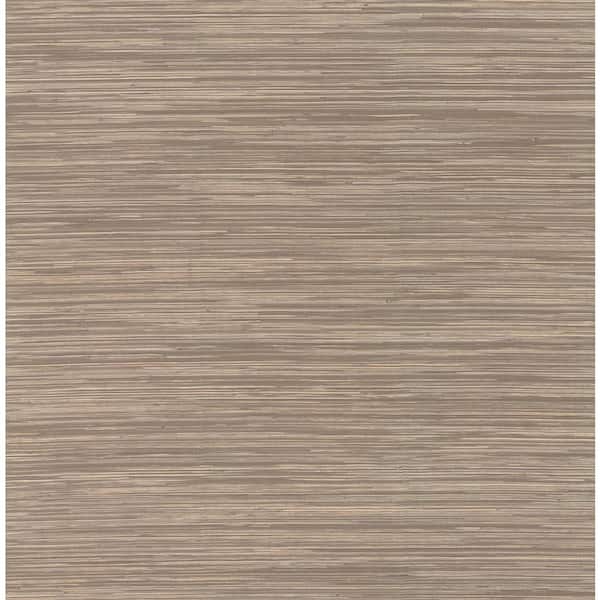 A-Street Prints Reynier Brown Hemp Non-Pasted Wallpaper Sample