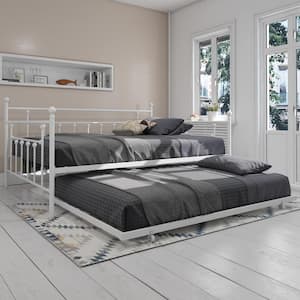 Mia Queen Daybed and Full Trundle Set, White