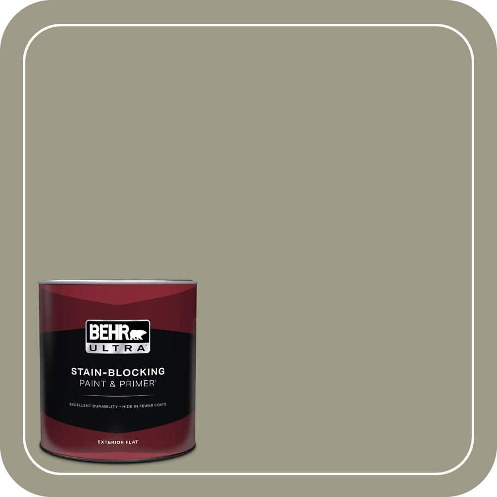 1 qt. #MQ6-26 Milk Thistle Flat Exterior Paint & Primer price history on PriceWatchPro