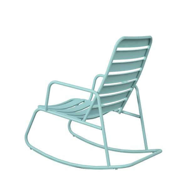 aqua rocking chair