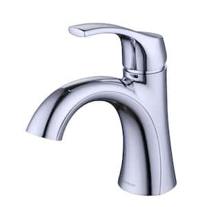 Arnette Single Handle Single Hole Bathroom Faucet in Chrome