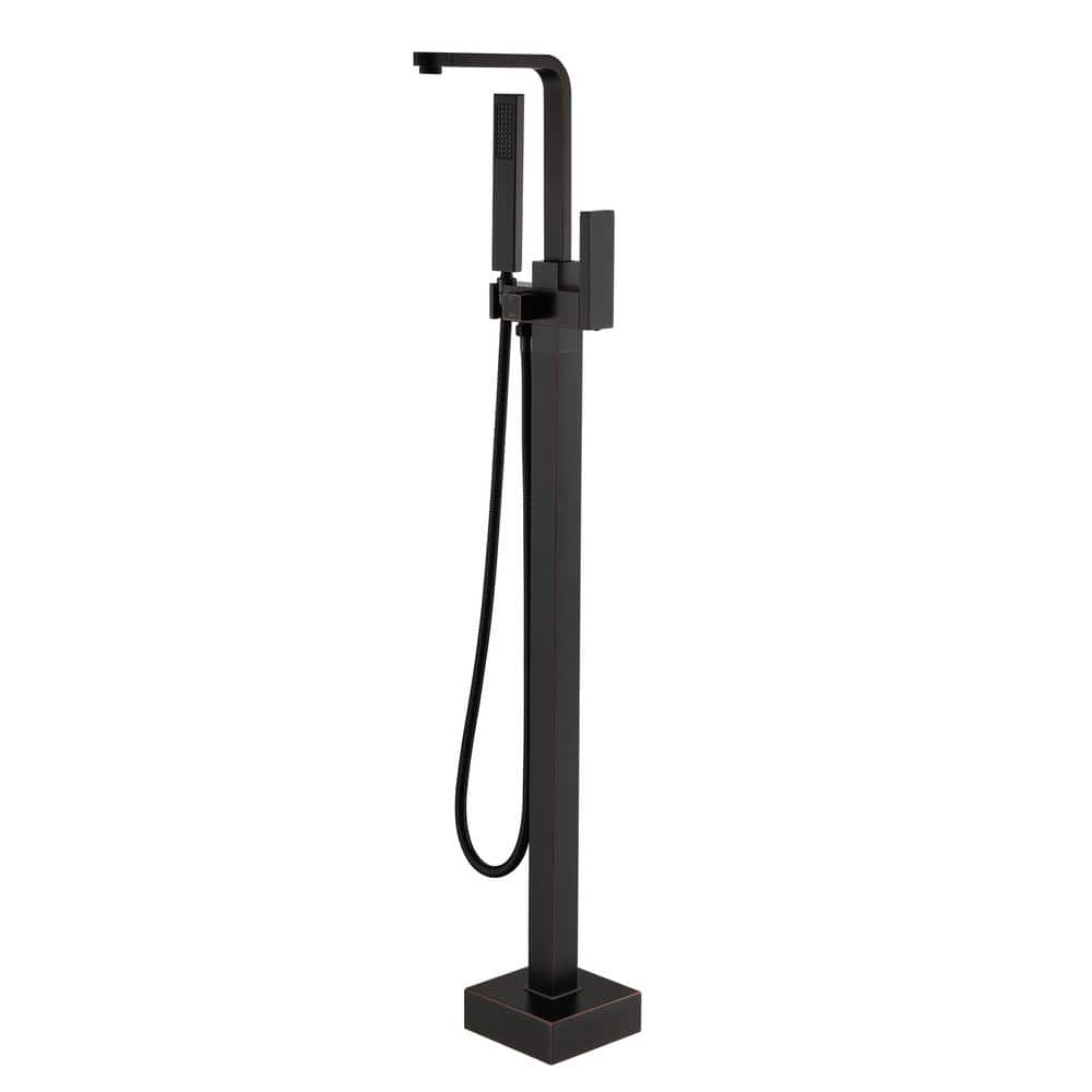 1-Handle Freestanding Tub Faucet with Handheld Shower Head in Oil Rubbed Bronze price history on PriceWatchPro