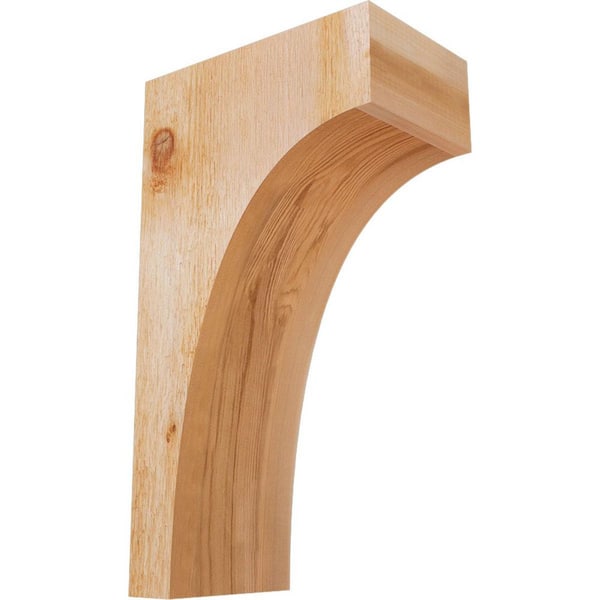 Ekena Millwork 6 in. x 10 in. x 18 in. Western Red Cedar Huntington Rough Sawn Corbel