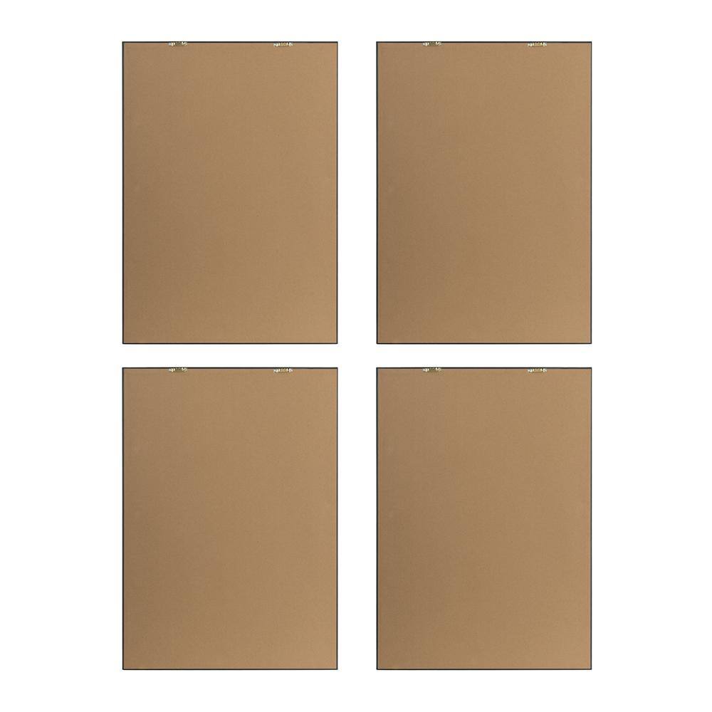 Black and White Architectural Framed Canvas Prints Set of 4