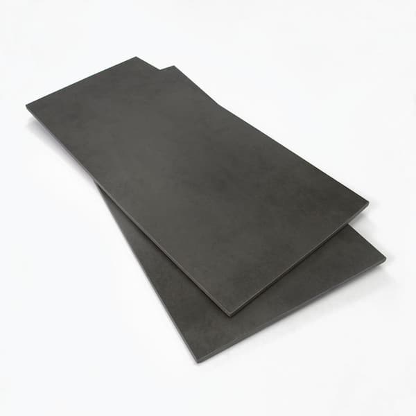 Construct 12 in.x 24 in. Matte Steel Glazed Porcelain Wall and Floor Tile (15.5 sq. ft./case)