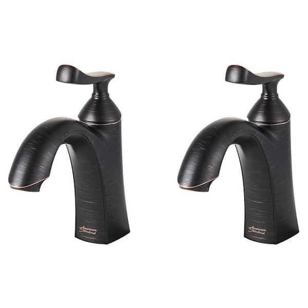 Chatfield Single Hole Single-Handle Bathroom Faucet (Set of 2) in Legacy Bronze