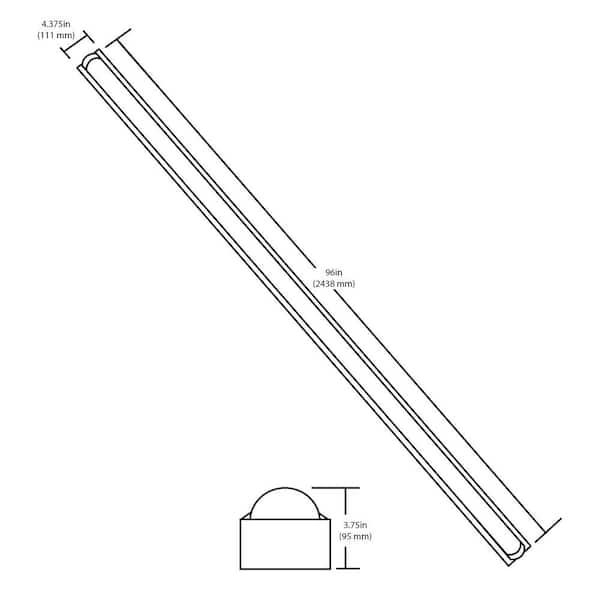 LS1- 8 ft. 675-Watt White Integrated LED Linear Strip Light in 5000K LS1- 8 ft. 675-Watt White Integrated LED Linear Strip Light in 5000K