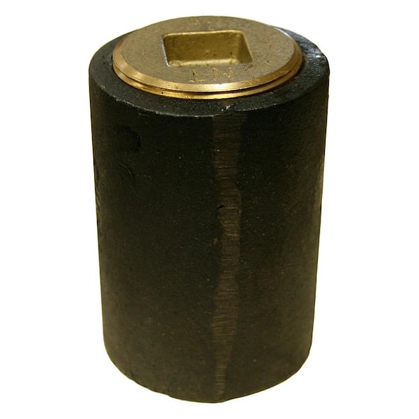 JONES STEPHENS 4 in. Plain End Cast Iron Cleanout Short Pattern with 3 in. Countersunk (Low Square) Southern Code Plug for DWV