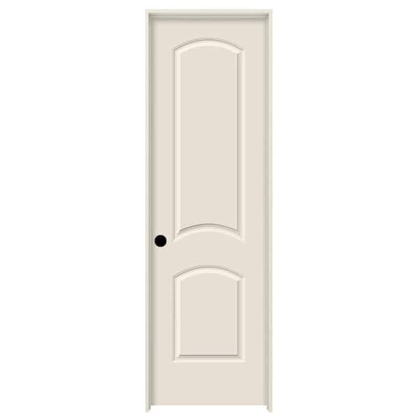 JELD-WEN 24 in. x 80 in. Primed Right-Hand C2050 2-Panel Arch Top Premium Composite Single Prehung Interior Door