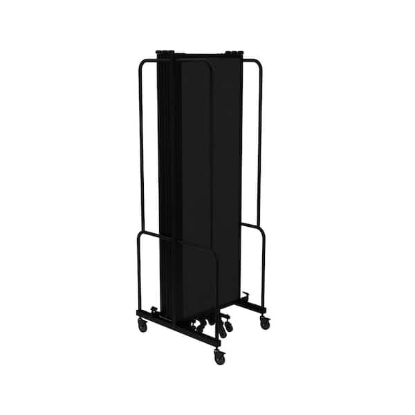 HAMPDEN FURNISHINGS Otis Collection 7-Panel PET Room Divider Black/Grey