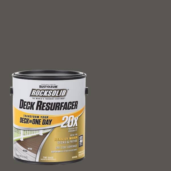 Rust-Oleum RockSolid 1 Gal. Autumn Brown Exterior 20X Deck Resurfacer