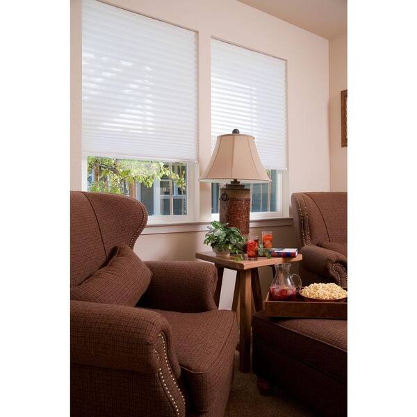Redi Shade Easy Lift White Cordless Light Filtering Pleated Shade - 48 in. W x 64 in. L