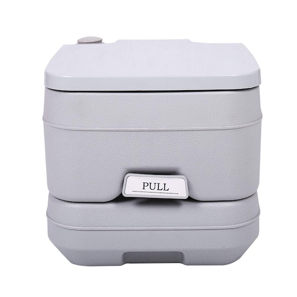 YITAHOME Portable Toilet, Camping Toilet, Travel RV Toilet, 2.6 Gallon Detachable Waste Tank, Double Water Spouts, Portable Toilet For Camping, Hiking, Hunting, Boating, Gray