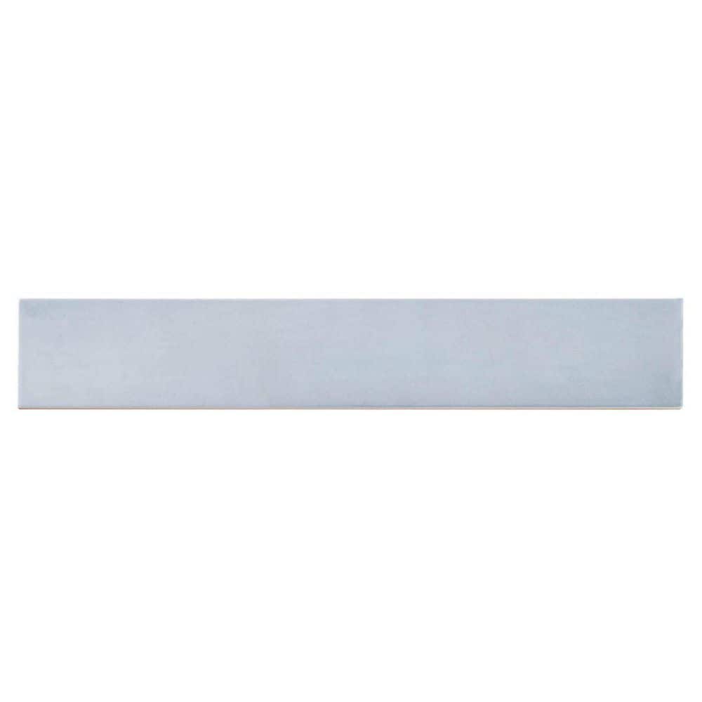Fion Boyton Blue 2.5 in. x 16 in. Mediterranean-Inspired Subway Glossy Cera