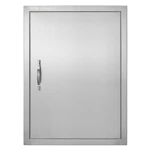 20 in. W x 27 in. H Single Outdoor Kitchen Door BBQ Access Door Stainless Steel Flush Mount Door Wall Vertical Door