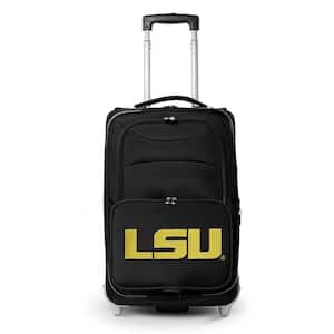 NCAA LSU 21 in. Black Carry-On Rolling Softside Suitcase