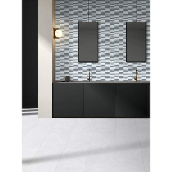 Emser La Vie Silver 11.81 in. x 11.93 in. x 6mm Glass Mesh-Mounted Mosaic Tile (0.98 Sq. ft.)