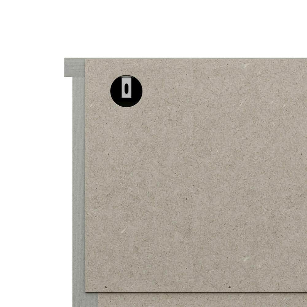 Rustic Gray Coastal Farmhouse 6-Drawer Wood Dresser