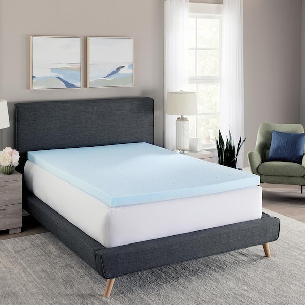 BODIPEDIC AeroFusion 4 in. Twin Gel-Infused Memory Foam Mattress Topper