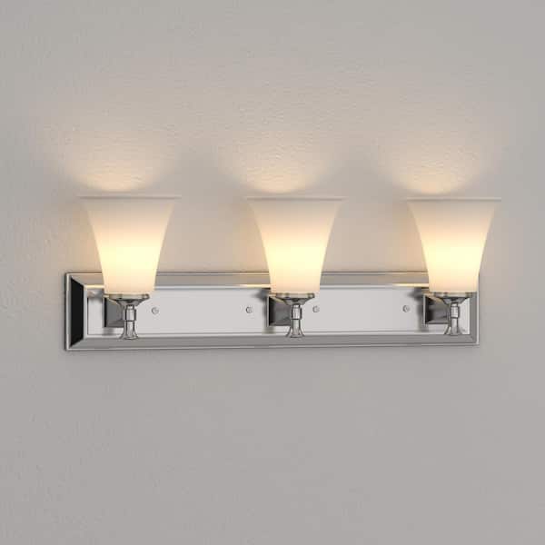 Progress Lighting P3133-15 3-Light Bath Fixture Polished Chrome Progress Lighting P3133-15 3-Light Bath Fixture Polished Chrome