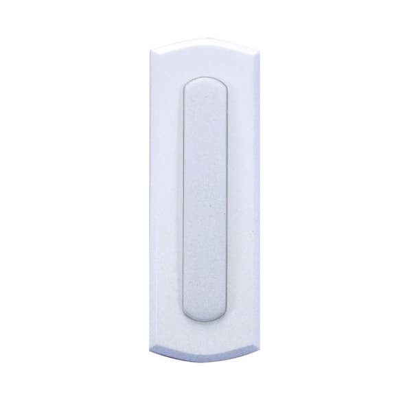 IQ America Wireless Battery Operated Doorbell Push Button, Colonial Style White