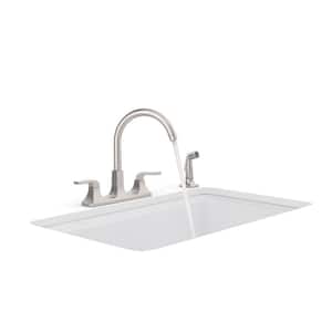 Rubicon 2-Handle Standard Kitchen Faucet with Sidespray in Vibrant Stainless