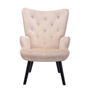 Beige Arm Accent chair Living Room/Bed Room, Modern Leisure Chair