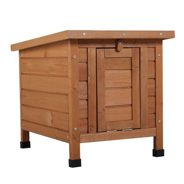 Unbranded Modern Wooden Rabbit Cat Dog Hutch Indoor Outdoor Retreat House with Openable Roof for Small Pets Weatherproof