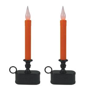 11 in. Orange 1 Tier Halloween Flameless LED Candles