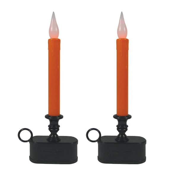 Brite Star 11 in. Orange 1 Tier Halloween Flameless LED Candles