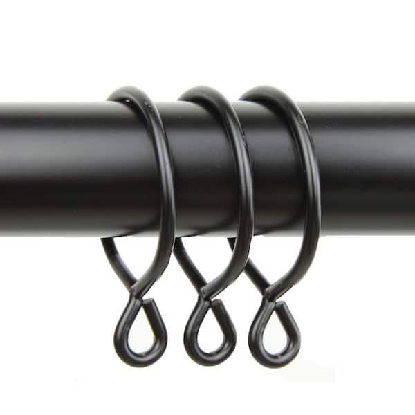 Decorative Deluxe Pivot Rings Satin Nickel Rod Desyne 1 in Clips Set of 10 