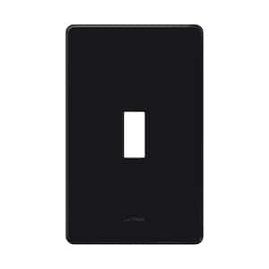 Fassada 1 Gang Toggle Switch Cover Plate for Dimmers and Switches, Black (FG-1-BL)