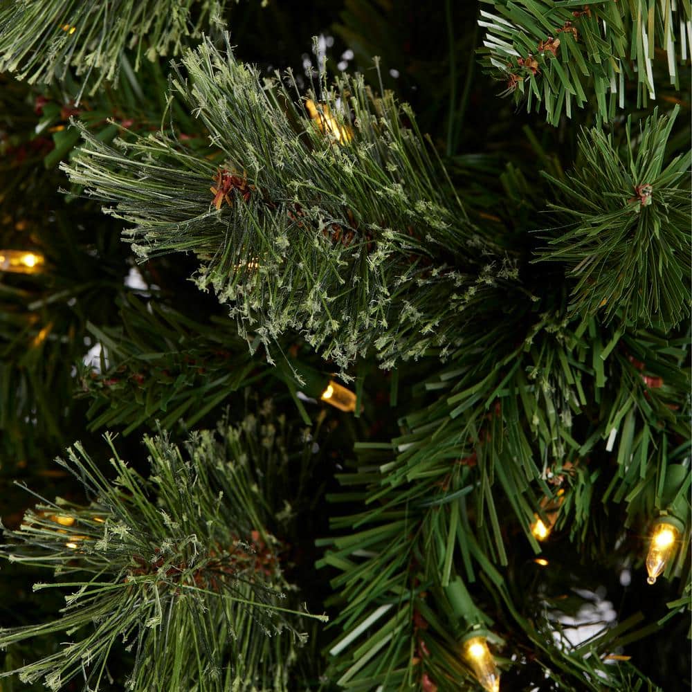 5-Foot Green Artificial Christmas Tree with Color-Changing LED Lights