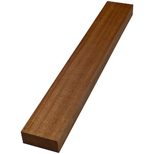 2 in. x 4 in. x 6 ft. African Mahogany S4S Board