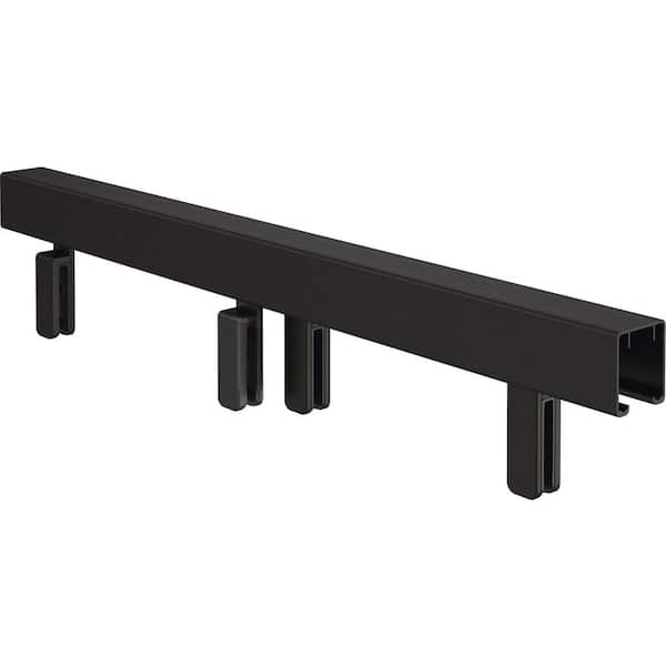 Delta Mod: 2.3 in. W x 60 in. D Frameless Sliding Shower/Tub Hardware Assembly Kit in Matt Black (For 1/4 in. (6mm) Glass)