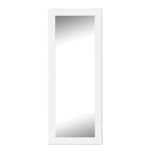 Pageant 23.75 in. W x 59.75 in. H Modern Rectangle Framed White Full-Length Decorative Wall Floor Leaning Mirror