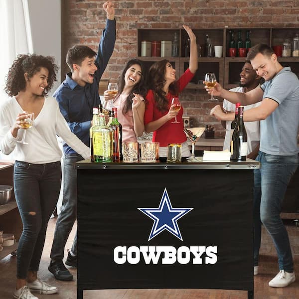 IMPERIAL Dallas Cowboys Aluminum Portable Bar with Carry Case and