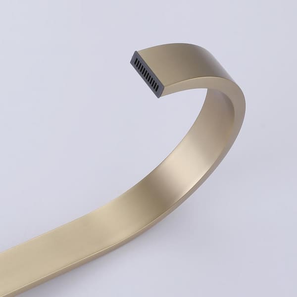 Widespread Double Knob Handle 3-Hole Square Bathroom Faucet in Brushed Gold