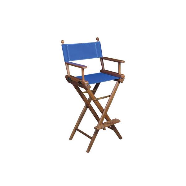 Whitecap Blue Seat Cover Teak Captain feet Chair