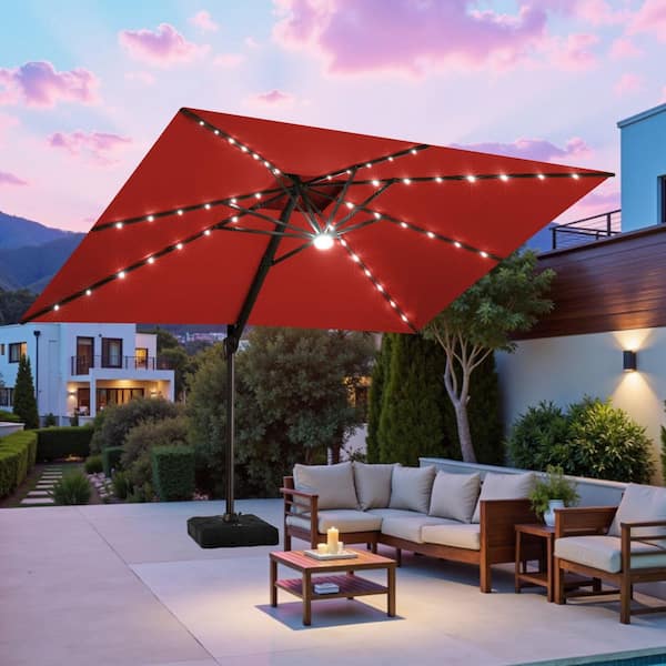 10 ft patio umbrellas Patio Umbrella Replacement Canopy Cantilever Supported Bar 10 Ft