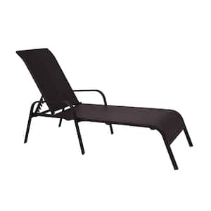 Adjustable Stacking Wicker Outdoor Lounge Chair