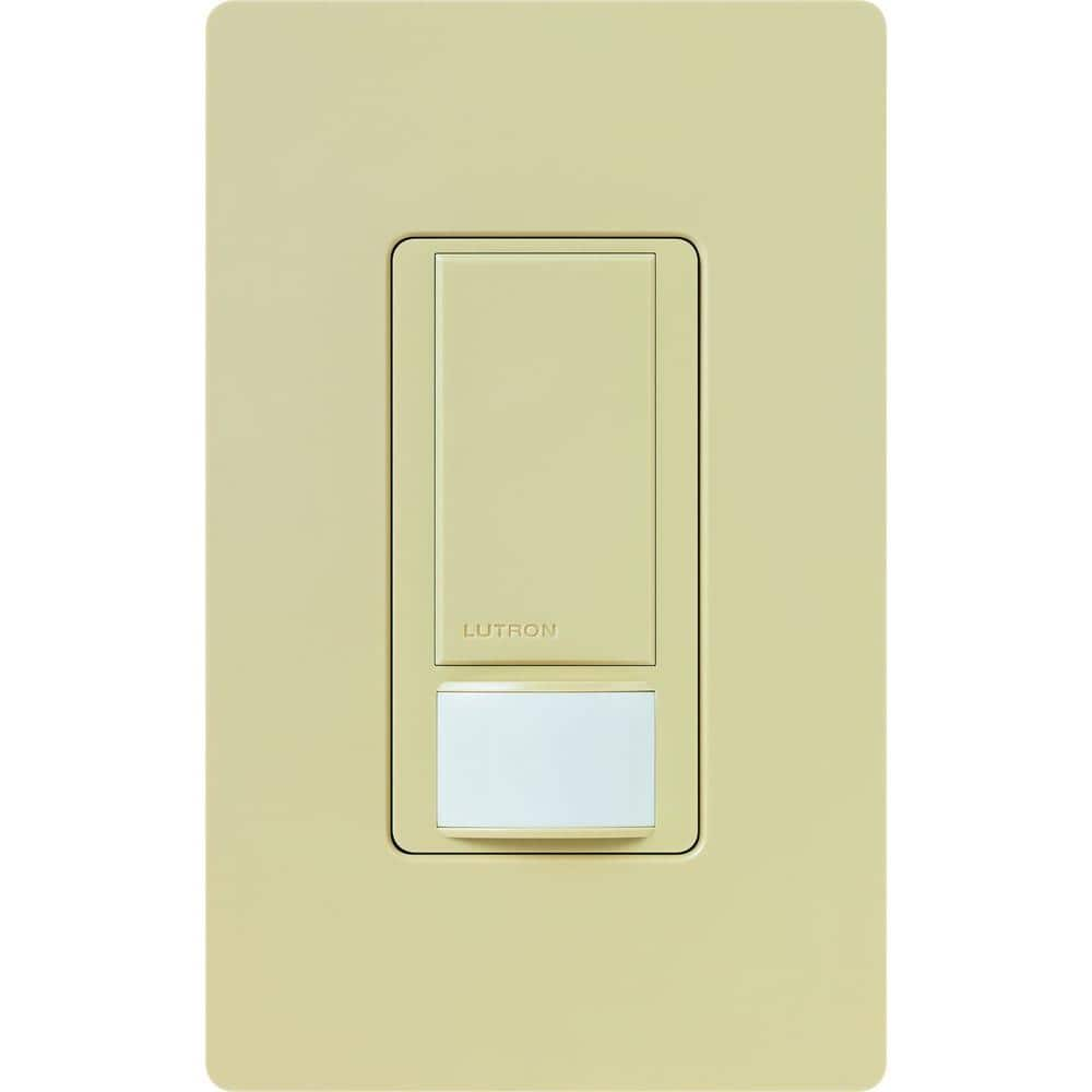 Lutron Maestro Dual Voltage Vacancy Sensor Switch, 6-Amp/Single-Pole, Ivory (MS-VPS6M2-DV-IV)