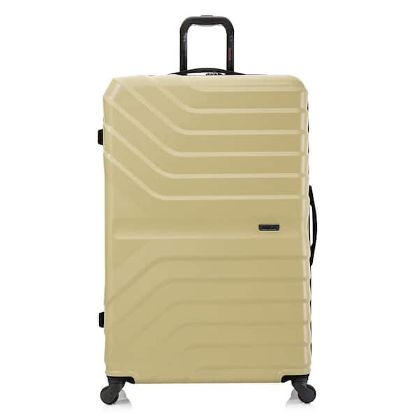 Aurum Lightweight 32 in. Champagne Hard side Spinner Luggage Roller Suitcase