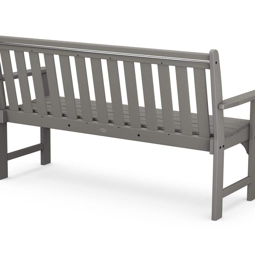 Slate Gray 60" Recycled Plastic Outdoor Bench