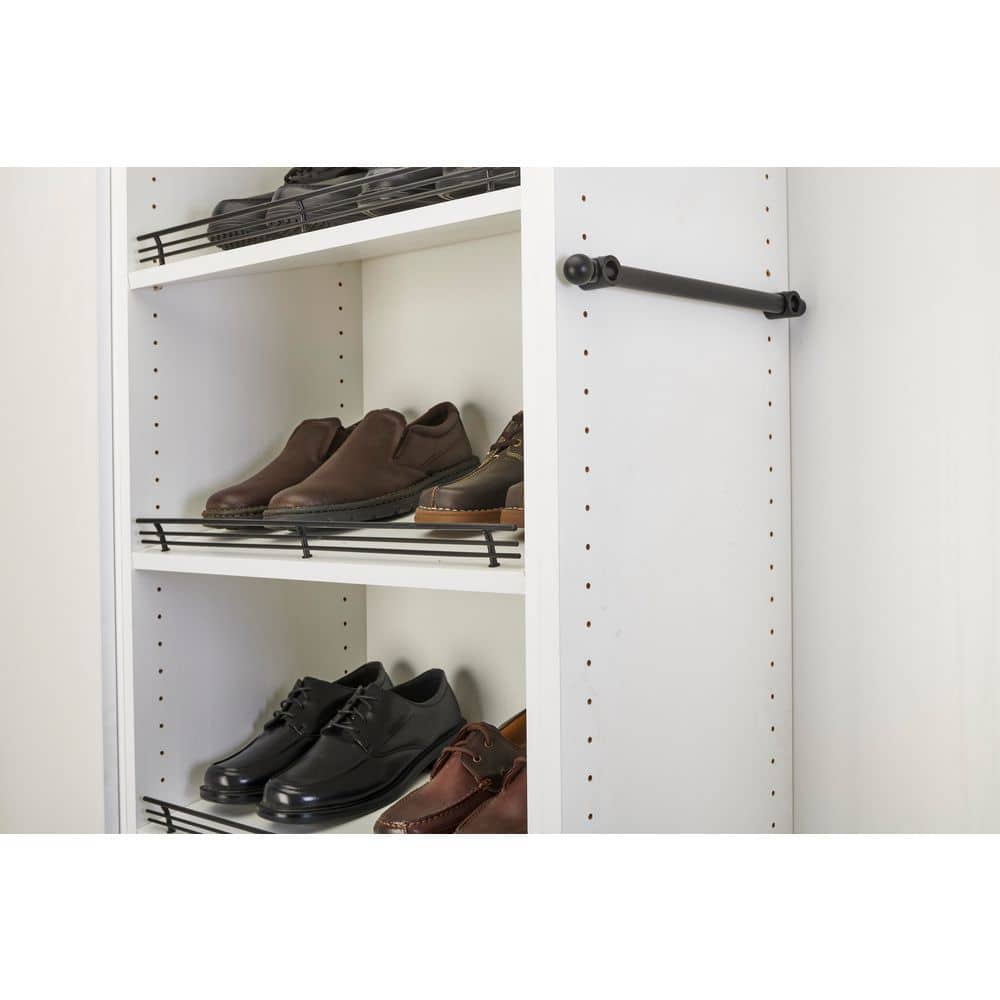 Matte Black Sliding Valet Rod for Custom Closets