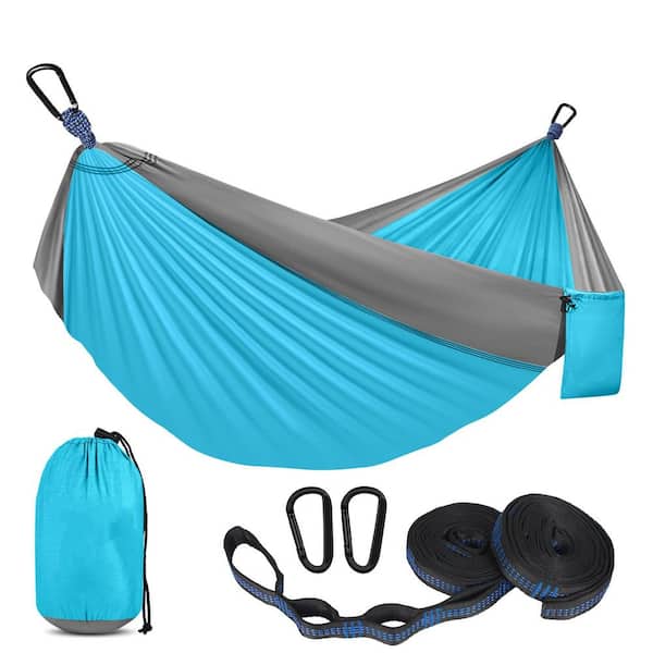 Camping Hammock Bed with Portable, Tree Straps for Camping, Outside, Indoor, Hiking, Beach and Travel (1-Pack)