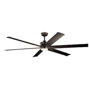 Szeplo II 80 in. Integrated LED Indoor Olde Bronze Downrod Mount Ceiling Fan with Light Kit and Wall Control