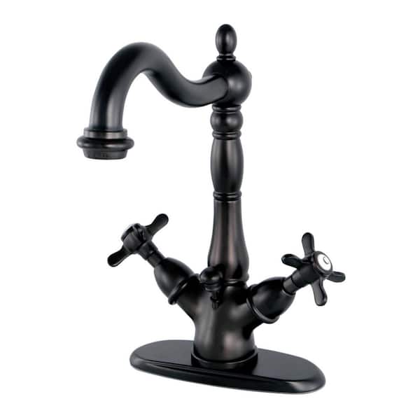 Kingston Brass Essex Single Hole 2-Handle Bathroom Faucet in Oil Rubbed Bronze