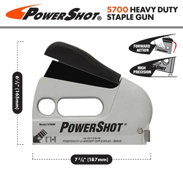 POWERSHOT 5700F5 Heavy Duty Manual Staple Gun in the Manual Staple Guns  department at